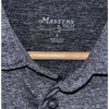 Masters Tech Augusta National Golf Polo Gray Striped Performance Shirt Sz S NWOT