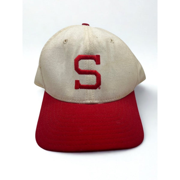 Stanford University New Era Hat 7 5/8 USA Fitted Block S Cardinal Cap Vintage