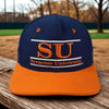 Syracuse University Orange Vintage 90s The Game Snapback Hat Navy Orange SU