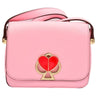 Kate Spade NY Nicola Twistlock Shoulder Bag Rococo Pink Heart RARE Sample