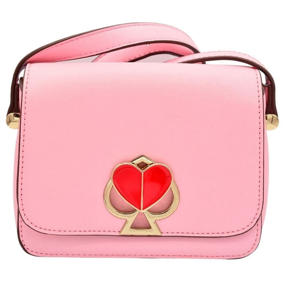 Kate Spade NY Nicola Twistlock Shoulder Bag Rococo Pink Heart RARE Sample