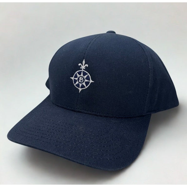 Bayonne Golf Club Hat Snapback Navy Levelwear Golf Cap Compass Logo Adjustable