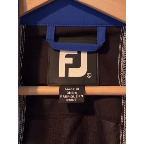 FootJoy FJ Sport Short Sleeve Golf Windshirt Windbreaker Blue Black White L NWOT