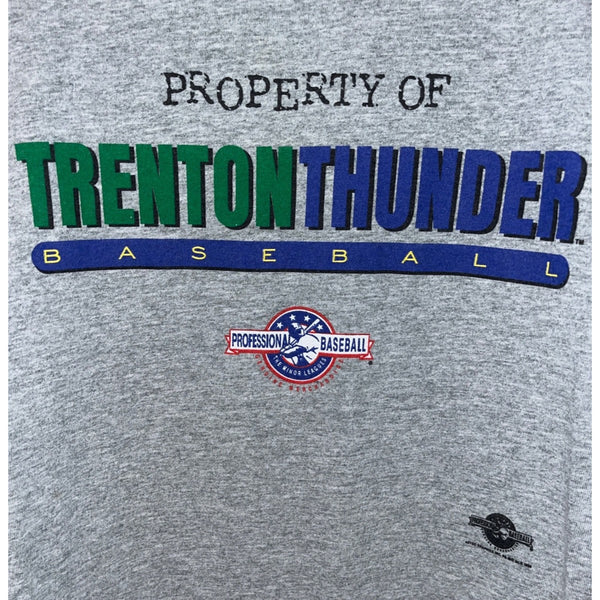 Trenton Thunder MiLB T Shirt XL New York Yankees Gray Graphic Tee Vintage 1998