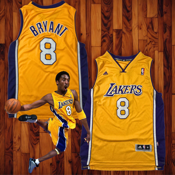 Los Angeles Lakers Kobe Bryant #8 Adidas NBA Swingman Jersey Sz M +2 Stitched