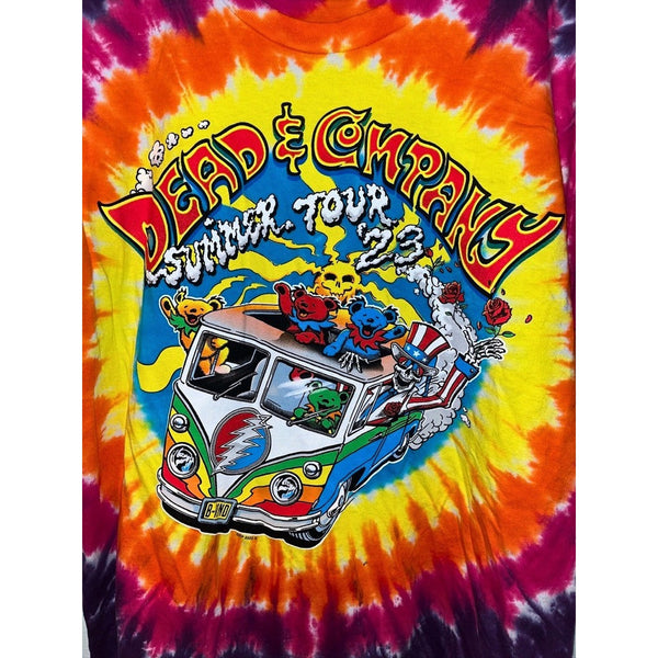 Grateful Dead Dead & Company Final Tour 2023 Tie Dye T-Shirt Men's L Authentic