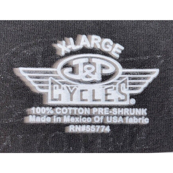 J&P Cycles Tattooed And Employed Motorcycles Biker Size XL T-shirt