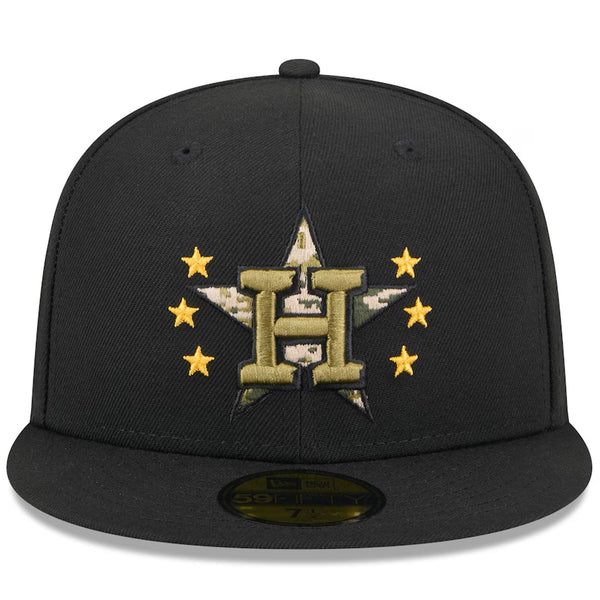 Houston Astros New Era 2024 Armed Forces Day Camo 59FIFTY Fitted Hat 6 7/8 NWT