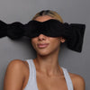 Nodpod Weighted Sleep Mask Black Eye Blanket Cooling Microfleece NEW