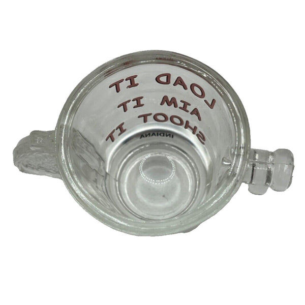 Load It Aim It Shoot It Gun Shaped Indiana Shot Glass
