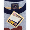 Chicago Cubs Cooperstown Collection Majestic T-Shirt XL Gray Logo Ringer NWT