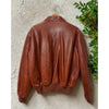 Polo Ralph Lauren A-2 Brown Leather Bomber Jacket Sz L Vintage EUC