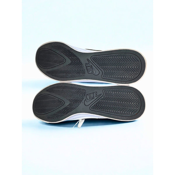 Nike Womens Court Royal AC Canvas Tennis Shoe CD5405 100 White Black Sz 10 EUC