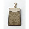 Coach F63274 Signature Canvas ID Lanyard Card Holder Chalk No Strap