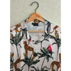 Bad Birdie Golf Polo Shirt Mens Large NWOT Hawaiian Cheetah Parrot Palm Print