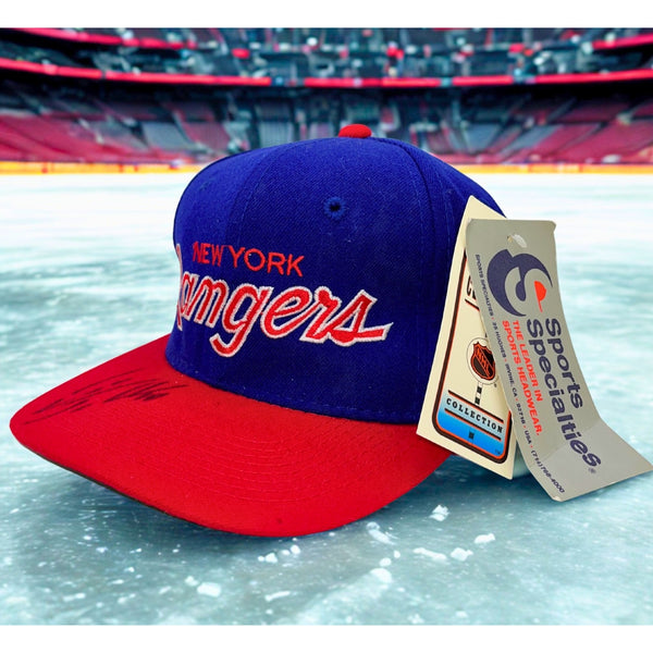 New York Rangers Snapback Hat Sports Specialties Script NHL NWT Vintage