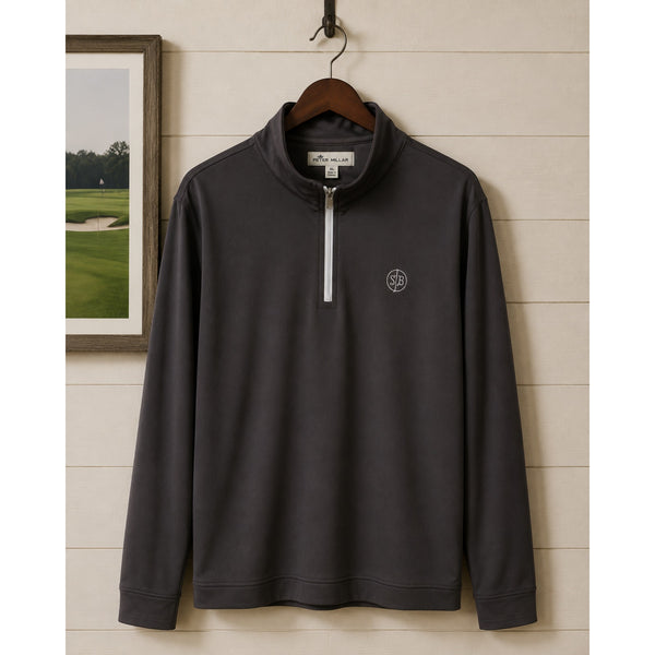 Peter Millar Crown Sport Perth 1/4 Zip Pullover Spring Brook Country Club XL
