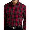 Polo Ralph Lauren Tartan Flannel Oxford Sport Work Shirt Red Black Mens 3XB EUC