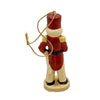 Kurt S Adler Wooden Toy Soldier Santa Captain Christmas Ornaments Lot Of 3