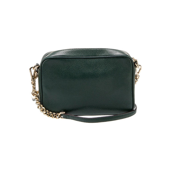 Michael Kors Ginny Leather Crossbody Bag Green EUC MSRP $248