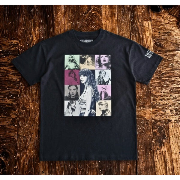 Taylor Swift Eras Tour T-Shirt Sz. L Black Official Merch Album Graphic NWOT