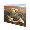 Louis Vuitton Rare Monogram "Ideal" Trunk Antique Steamer Travel Luggage