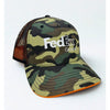 FedEx Ground Camo Trucker Hat Snapback Orange Black Mesh Delivery Driver Cap