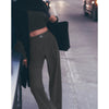 Alo Yoga Suit Up Trouser Regular M Anthracite NWT W51432R Rare Wide Leg Pants