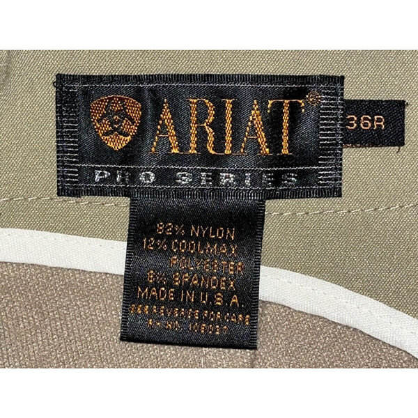 Ariat Pro Series Women’s 36R Beige Equestrian Riding Breeches Side Zip Stretch