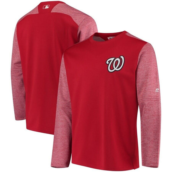 Washington Nationals Majestic On Field Tech Fleece Pullover Team Issued Sz. XL