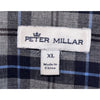 Peter Millar Gray Plaid Button Down Shirt XL Mountainside Beach Check Cotton