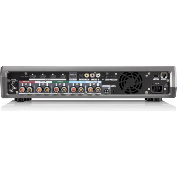 Denon HEOS AVR 5.1 Channel Home Theater Receiver Wireless HiFi Silver Open Box