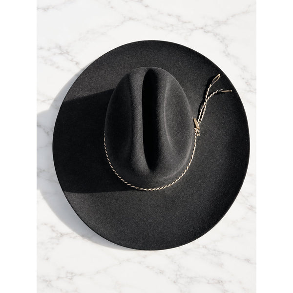 Milano Tuff Hedeman Roughstock 39 Cowboy Hat Black 6 7/8 XX Merino Wool USA