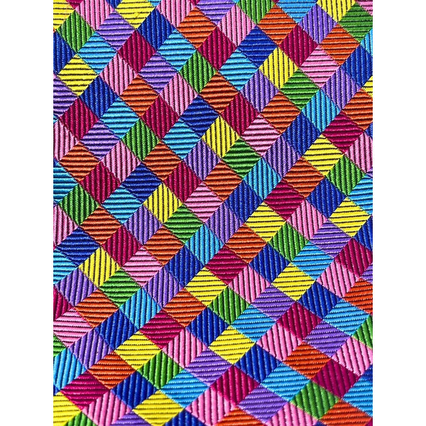 Seigo Katsuragawa Silk Tie Limited 4 of 8 Handmade Japan Multicolor Geometric