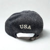Roots Athletics NYC USA Wool Adjustable Hat Cap Gray Vintage Made In Canada OS