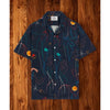 Portuguese Flannel Doodle 2 Vacation Shirt 2XL Navy Art Print Camp Collar