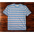 Faherty Brand Surfrider Stripe Tee Men’s Large Blue Pink Striped Pocket NWOT