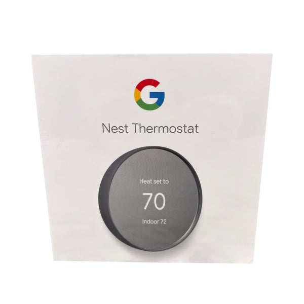 Google Nest Smart Thermostat Charcoal Brand New Sealed G4CVZ