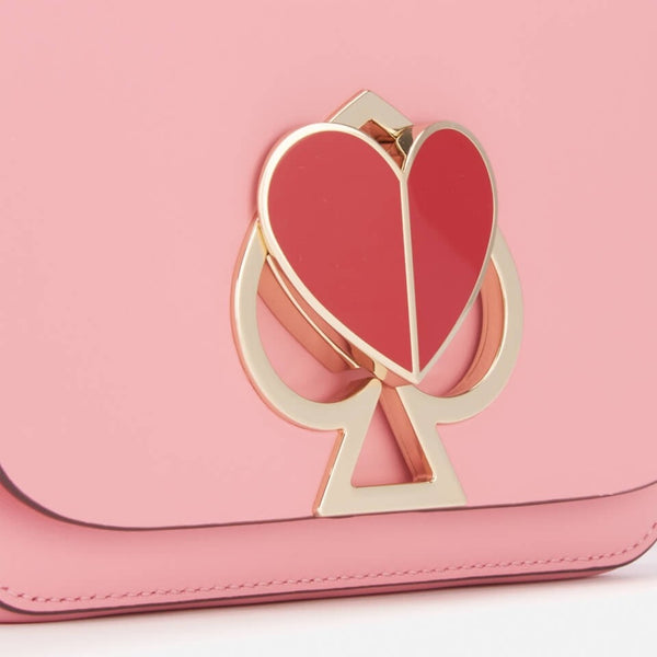 Kate Spade NY Nicola Twistlock Shoulder Bag Rococo Pink Heart RARE Sample