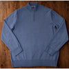 Charles Tyrwhitt Merino Wool 1/4 Zip Sweater Mens Large Blue Lightweight (Flaw)
