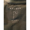 Malbon Golf Buckets Knockout Tee Shirt Green Made USA Garment Dyed Men's Large