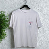 Johnnie-O West Coast Prep Surf Pocket T Shirt White Medium Coastal Beach Tee