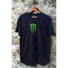 Monster Energy T-Shirt Unleash The Beast Black Y2K Graphic Tee Men’s L