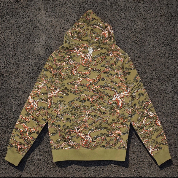 Billionaire Boys Club BB Camo Arch Hoodie Olive Drab Sz M NWOT BBC 821-1307