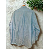 Ralph Lauren Yarmouth Dress Shirt Sz. 17 34 Blue Button Down 100% Cotton Vintage