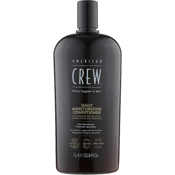 American Crew Daily Moisturizing Conditioner 33.8oz 1L Men Vegan Silicone-Free