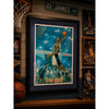 LeBron James Signed Powerade King James Lithograph JSA Auto Framed Rare 22x34
