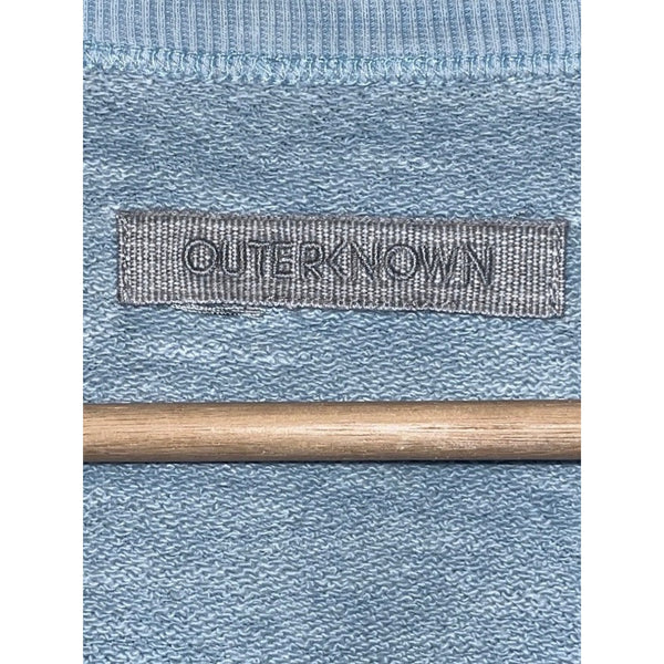 Outerknown Sur Sweatshirt XL Hazy Sea Blue Hemp Organic Cotton French Terry