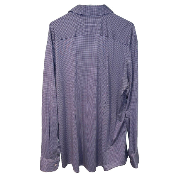 Mizzen Main Mens Size 2XL Performance Menswear Dress Shirt Check