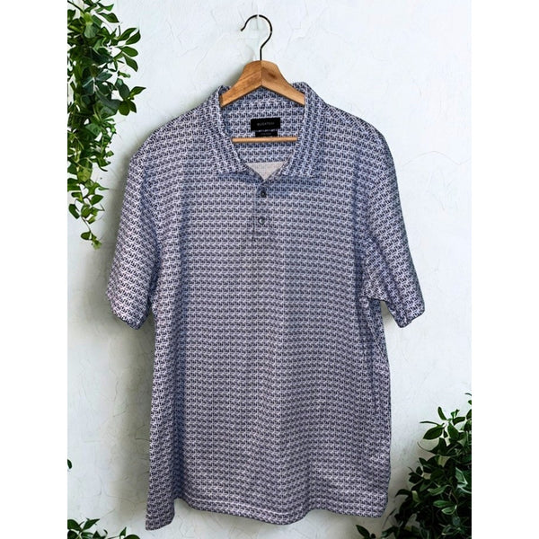 Bugatchi OoohCotton Tech Polo Shirt 2XL 8-Way Stretch Performance NWOT